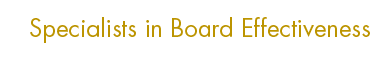 Management Consultants and Board Effectiveness Specialists